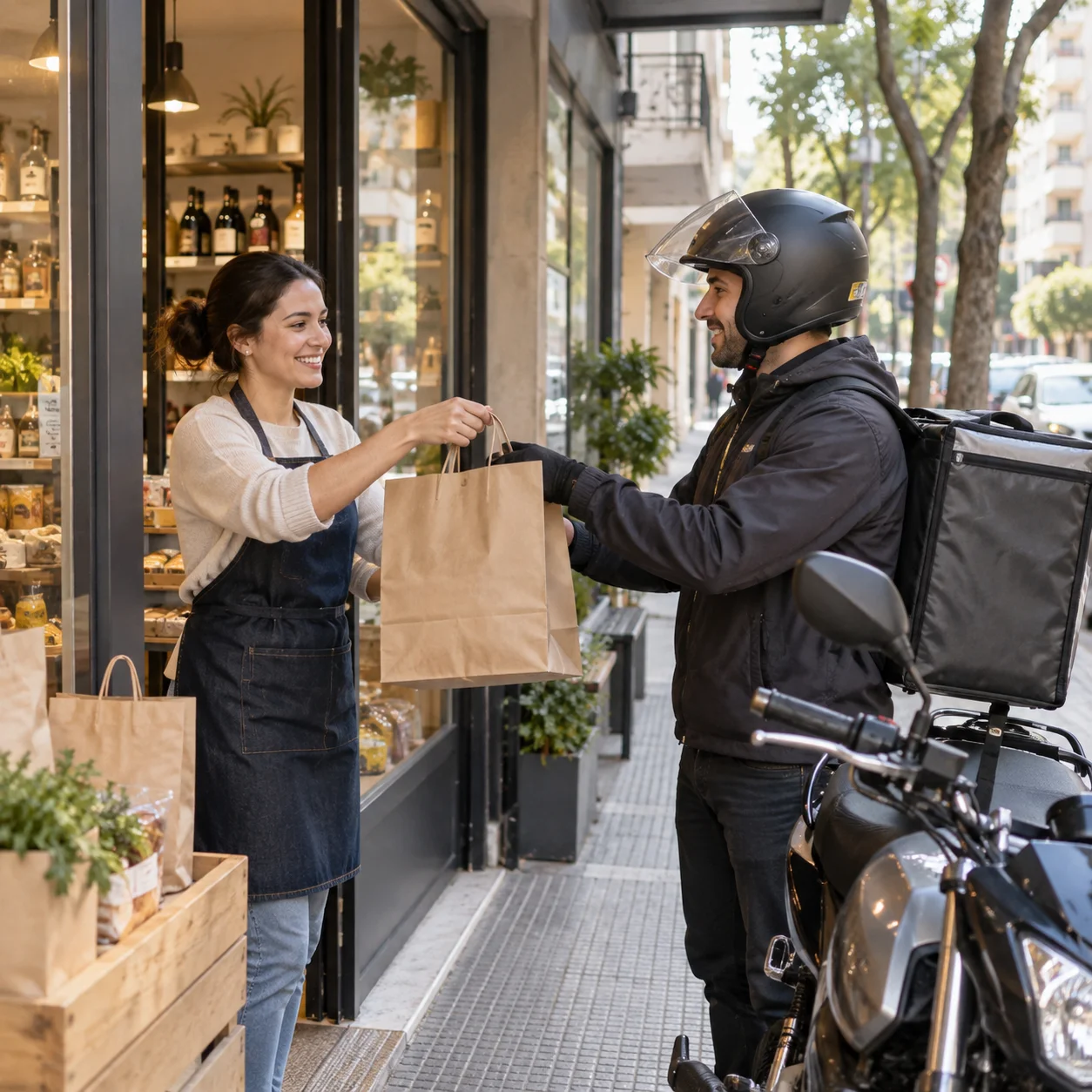 Comercio de La Rioja despachando pedidos con RutArg